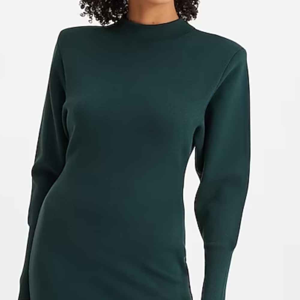 Forest green bodycon mini